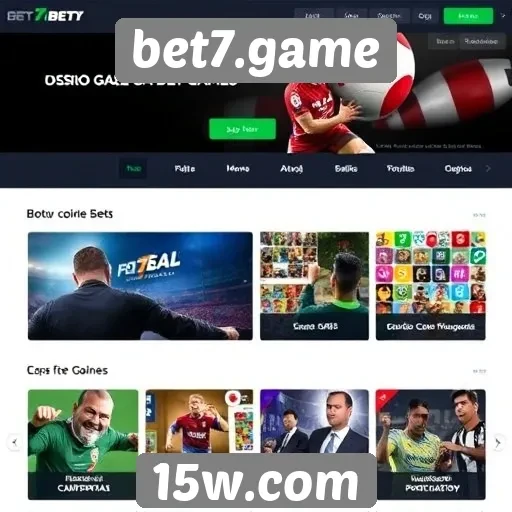 Análise das funcionalidades do site bet7.game